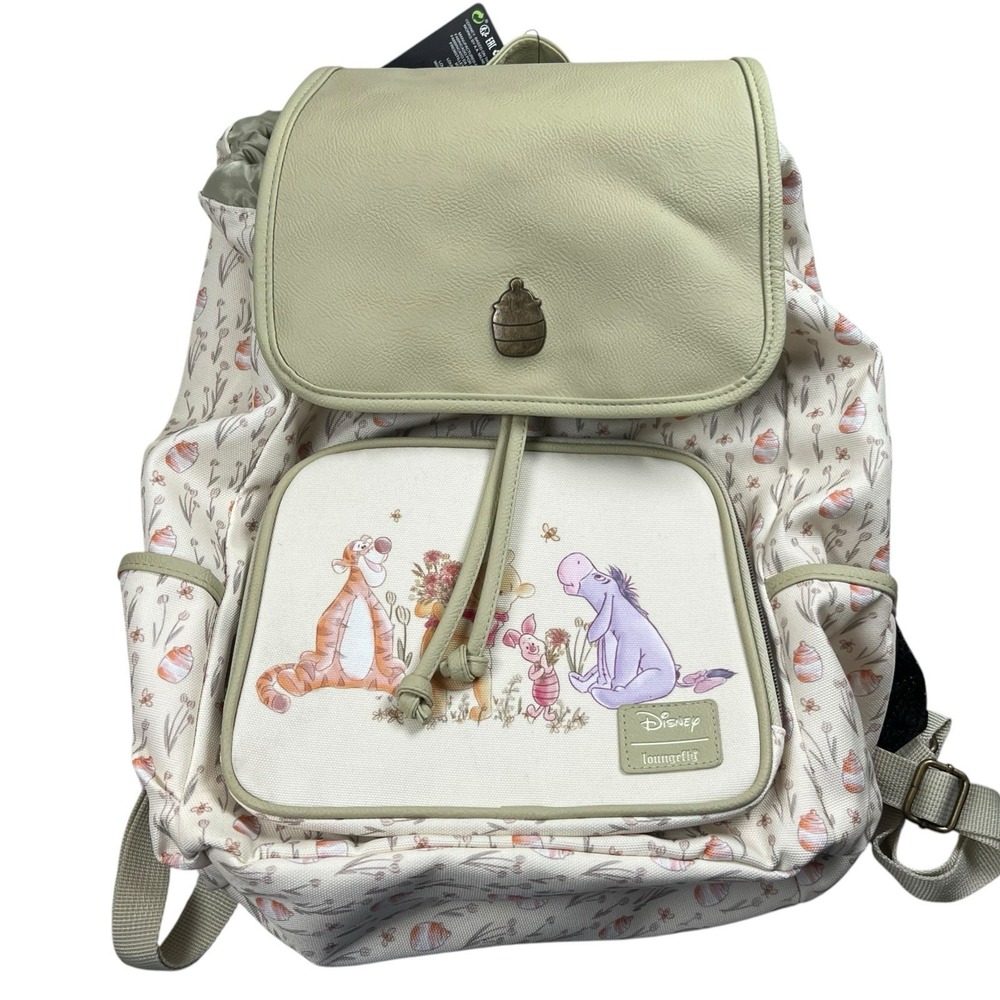 NWT Loungefly Disney Winnie The Pooh Floral Hunny Slouch Back Pack